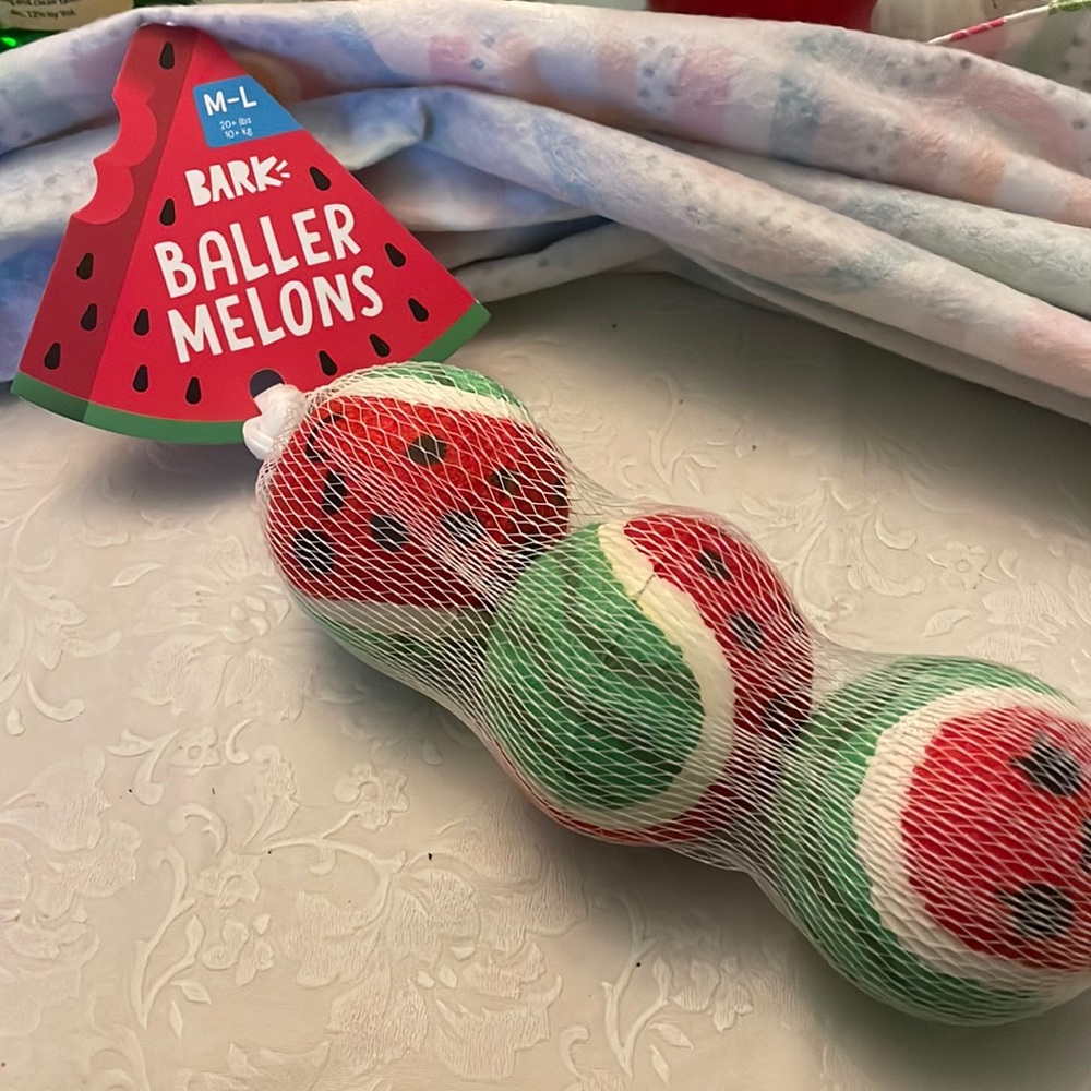 NWT! Bark Baller Melons!